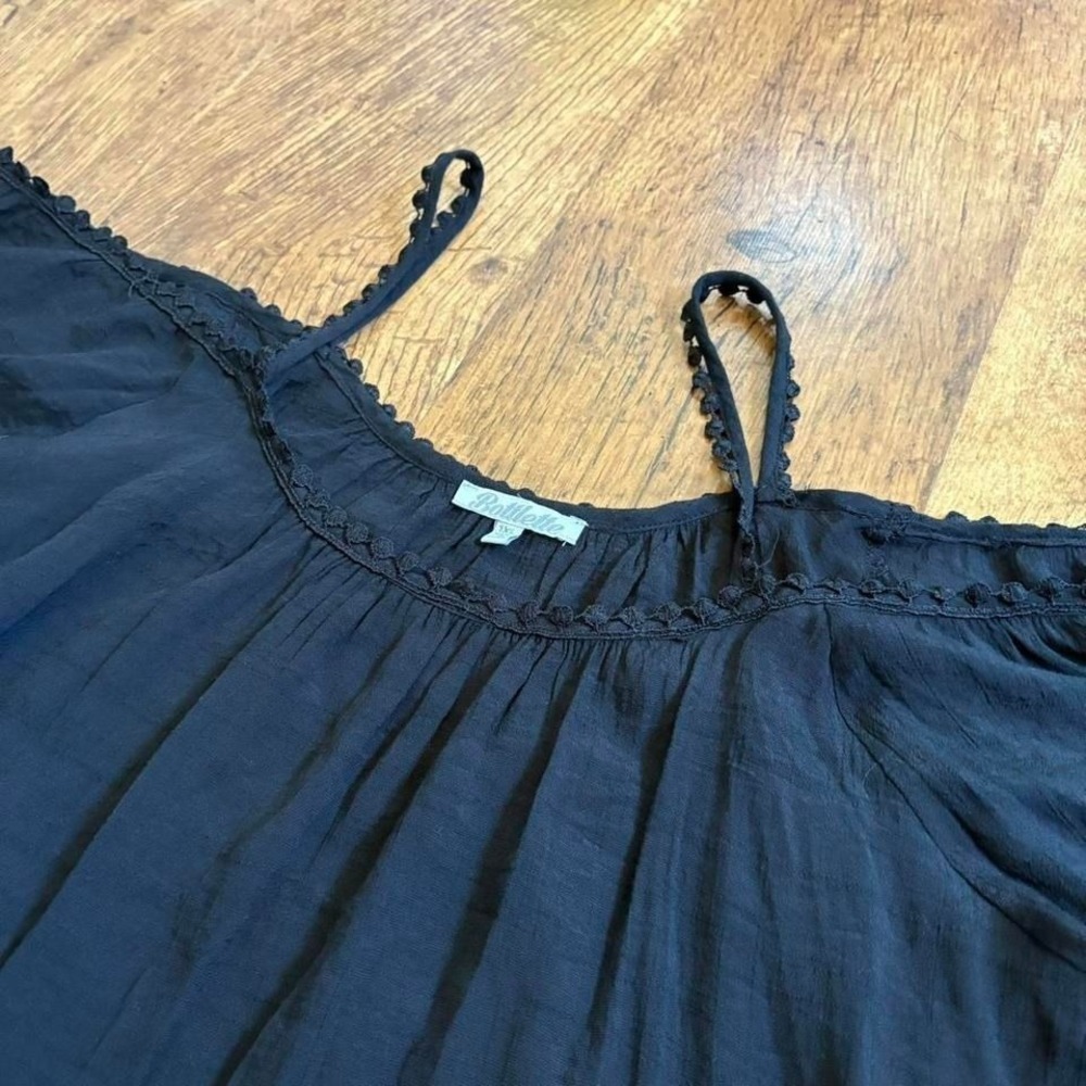 boho black off the shoulder top by Bottlette - Picture 3 of 7